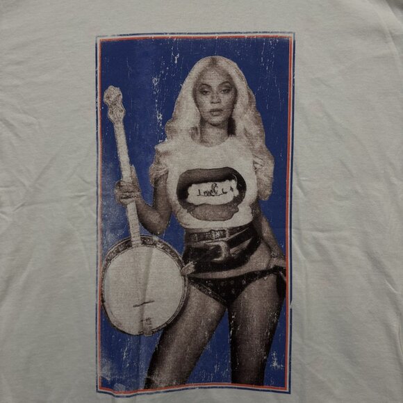 Beyoncé Cowboy Carter Banjo T-shirt size large - Picture 2 of 5